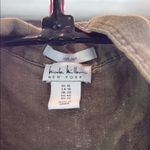 Nicole Miller Olive Green Midi Dress 💯 linen size 16 XL Photo 2