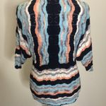 Charlotte T womens multi color striped shell button cardigan shirt size small​ Photo 4