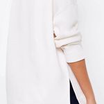 Lou & grey White Mock Neck Pullover Sweatshirt Photo 1