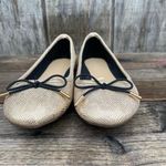 Parisian  Plus Black Trim Ballet Flats Size 9.5 Photo 2