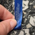 Falls Creek 2X Black Floral Print Sheer Pleated Tie Neck Long Sleeve Tunic Top Photo 5