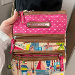 Lily bloom  Crossbody Beach Palm Tree Boats Vacation Travel 3 Zipper Purse Pouch Photo 0