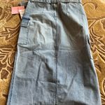 Juicy Couture Denim Cargo Midi Skirt w/ Slit Sz 28 NWT Photo 7