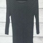 EXPRESS  Charcoal Gray 3/4 Sleeve Lightweight Sweater Tunic Size Large Photo 0