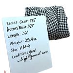 bitten by Sarah Jessica Parker Houndstooth Coat Black White Size Medium Photo 9