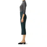 Carven forest green front slit pants trousers capri crop size 40 Photo 2