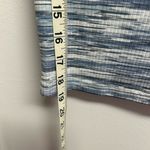 Cloud Dancer Blue and White Stripe Patterned Crop Top Size L Photo 3