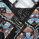 Xhilaration Strappy tribal print romper with pockets size small Photo 4