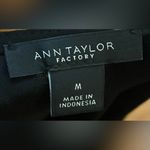 Ann Taylor - Black ruffled shoulders‎ short sleeve blouse 
Size M Photo 5