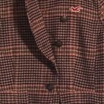 Hollister Brown Plaid Cropped Jacket Women’s Size XS NEW Photo 3