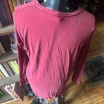 Eileen Fisher  red v-neck oversized S long sleeve shirt Photo 1