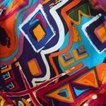 KBETHOS Orange and Blue Geometric Bucket Hat Photo 4