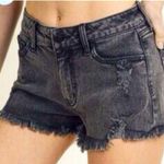 Letters To Juliette LTJ | Cut off Acid Black Denim Shorts | NWT | XS Photo 0