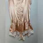 Victoria's Secret Victoria’s Secret Angels Peach and Cream Satin and Lace Romper size Medium Photo 5
