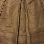 J.Crew  Bronze Shimmer Cargo Front Pleated Skirt Photo 3
