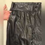 Commando  Black Faux Leather Joggers Size XS Photo 6