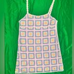 ZARA  Colorful Crochet Mini Dress size Medium Photo 1