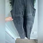 Driftwood NWT  Denim Brady Boyfriend Overalls- Black Distressed Burgundy Cherokee Photo 9