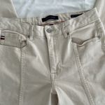 Tommy Hilfiger Womens Tribeca Cropped Straight Leg Ankle Pants Ivory Photo 3