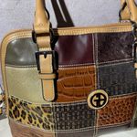 Giani Bernini Animal Print Patchwork Faux Leather Crossbody Medium Photo 7