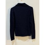 St. John Santana Knit Sweater Blazer Black Gold S Buttons Collared Quiet Luxury Photo 1