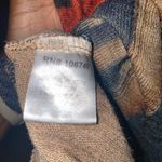 NorthStyle Navy Blue Asymmetric Striped Funnel Cowl Neck Women’s Long Sleeve Top Photo 7