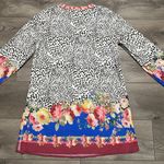 Johnny Was  Oksana Animal Swim Cover Up‎ Tunic Long Sleeves Size Medium Photo 6