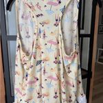 PJ Couture Pajamas set shorts tank top ruffle beach print butter lace crochet White Photo 9