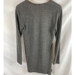 ZARA Longline Side Slit Long Sleeve V Neck Top size Small Photo 3