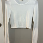 Aritzia Wilfred Free Long Sleeve Cropped Top Photo 0