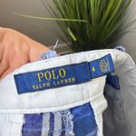 Ralph Lauren Polo Blue White Plaid Chino Shorts Size 4 Embroidered Pony Preppy Photo 5