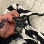 Victoria's Secret Victoria Secret Small Black and White Striped Shirt Dress Photo 4