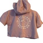 Gymshark Legacy Cropped Short Sleeve Hoodie in Baby Pink Size Medium Photo 2