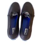 Keds  Womens Black Faux Leather Slip On No Tie Cushioned Sneakers Size 9.5 in EUC Photo 9