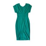 Alexia Admor NWT Naomi Dress Small V Neck Sheath Dress Dolman Sleeve Fern Green Photo 7