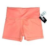 Ideology Women's Coral Pink High-Rise Biker Shorts - Size Small Photo 0