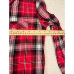 Victoria's Secret  Shimmer‎ Cotton Flannel long sleeve Pajama Set black pink plaid Photo 5