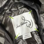 Sam Edelman  Womens Puffer Jacket Small Quilted Hood Black Shine Zip Outerwear Photo 3