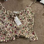 Patrons of Peace NWT  floral keyhole top L Photo 1