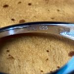 Masoala Sapphire Sterling Silver Ring Size 8.75 Photo 4