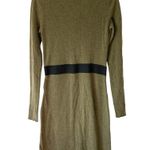 White + Warren Cashmere Silk Olive Green Sweater Dress size medium Photo 2