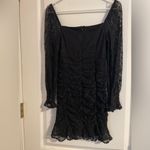 Chocolate USA Black Long Sleeve Lace Mini Dress Size Small Party Cocktail Photo 1