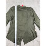 NWT V Cristina Olive Green Floral Embroidered‎ Open Front Faux Suede Jacket M Size M Photo 6