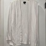 JM Collection  White Cardigan Women’s Medium Photo 0