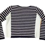 Madewell  Zipper Neckline Striped Wool /Cotton Pullover Sweater ~ Women's Size XS Photo 3