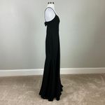 Vera Wang  Backless Cut Out A-Line Long Evening Gown Black Size 4 Formal Dress Photo 5