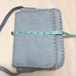 Hayden Harnett crossbody bag in a light blue shade with whipstitch detailing Photo 11