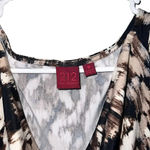 212 Collection Leopard Cheetah Print Sleeveless Cowl Neck Size Medium Brown Photo 2