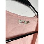 Faherty  Womens Baby Pink Cotton Blouse Ruffle Short Sleeves Size Small Photo 3