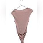 Free People Pink Ruched Bodycon Bodysuit Photo 2